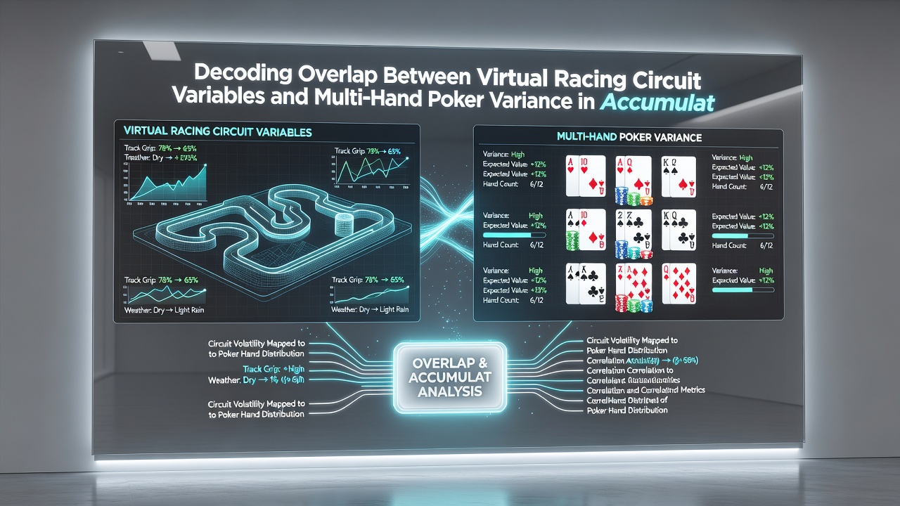 Vergelijking van variantie in poker en virtuele racing accumulators