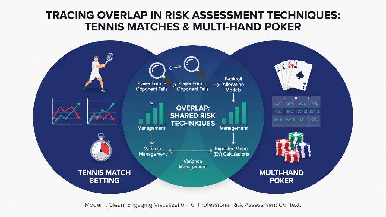Vergelijking van besluitvorming in live tennis en poker handen