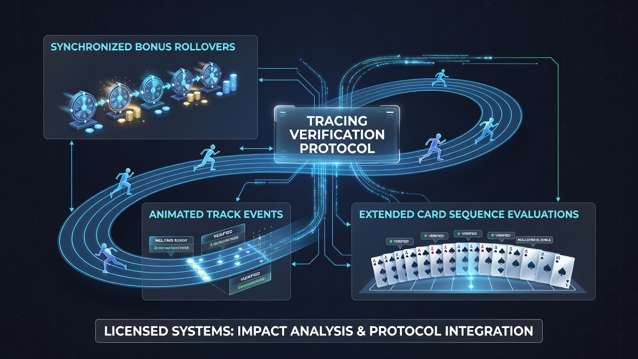 Verificatieprotocollen in actie binnen gelicentieerde online systemen voor trackevents en card games